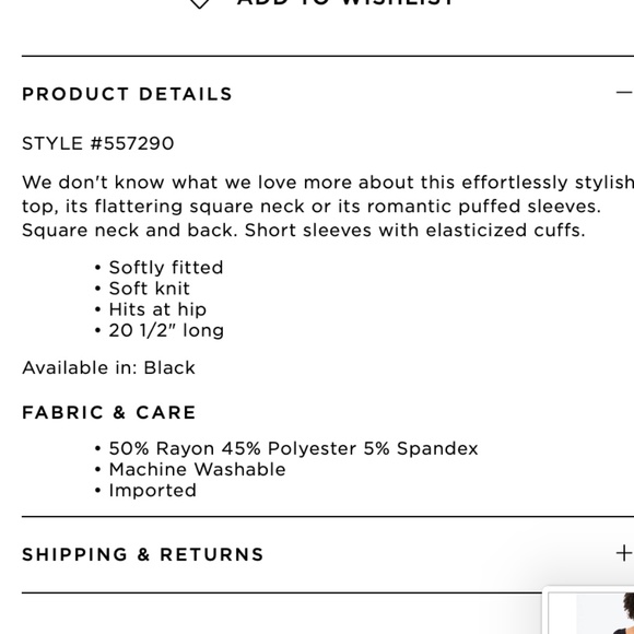 Loft FLORAL JACQUARD SQUARE NECK PUFF SLEEVE TOP - Picture 4 of 4